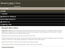 Tablet Screenshot of margolismensstore.com